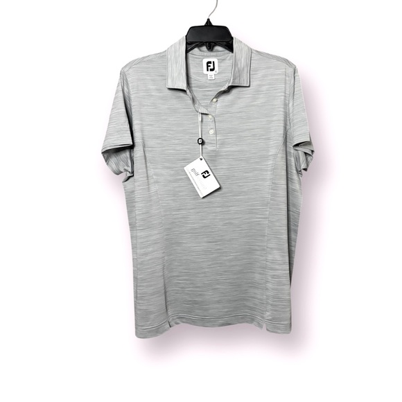FootJoy Tops - FootJoy Women’s New Space-Dyed Golf Polo Shirt Gray XL